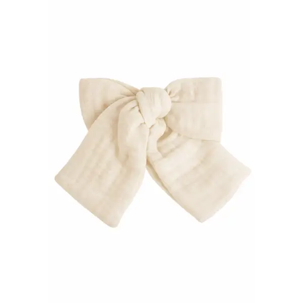 ​​DUŻA KOKARDKA - KREMOWA